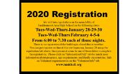 2020 Spring Registration