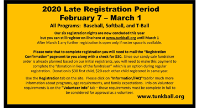 2020 Late Registration Information